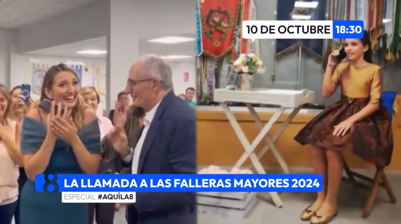 Vive la llamada de la alcaldesa a las Falleras Mayores de Valencia en La 8 Mediterráneo