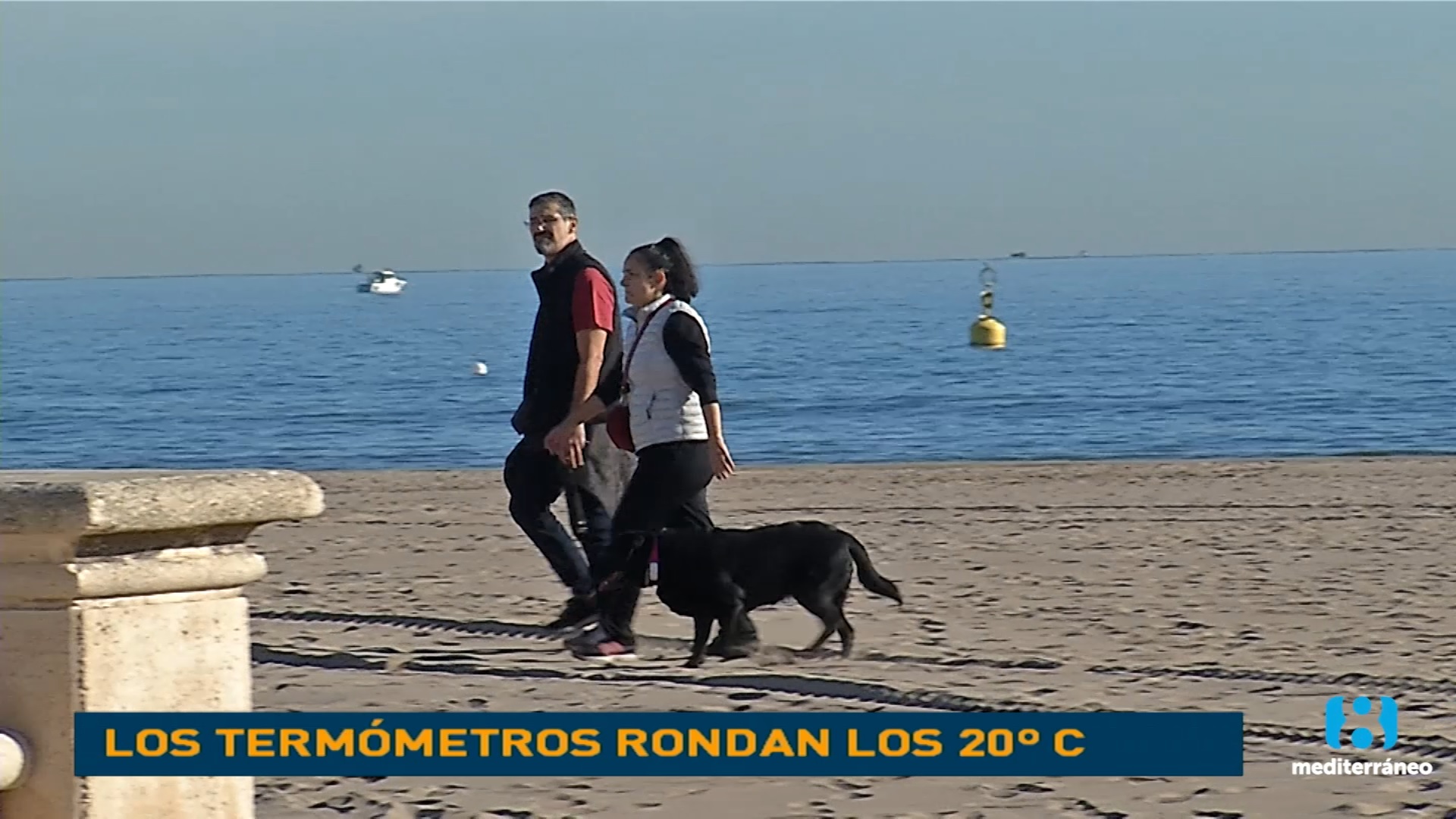 El Mediterráneo alcanza hoy temperaturas de 16 grados en Valencia