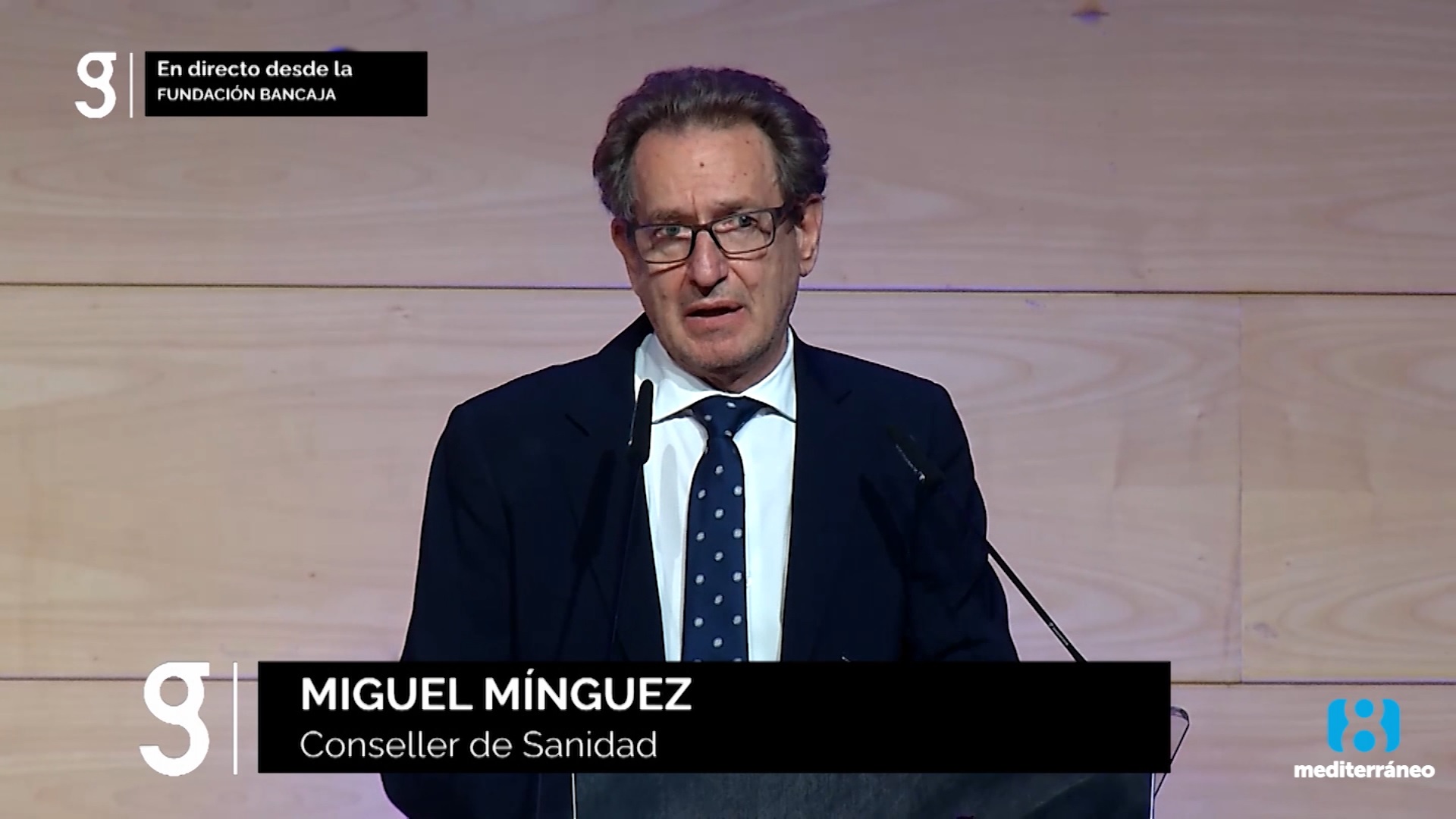 Mínguez, conseller de Sanidad: 