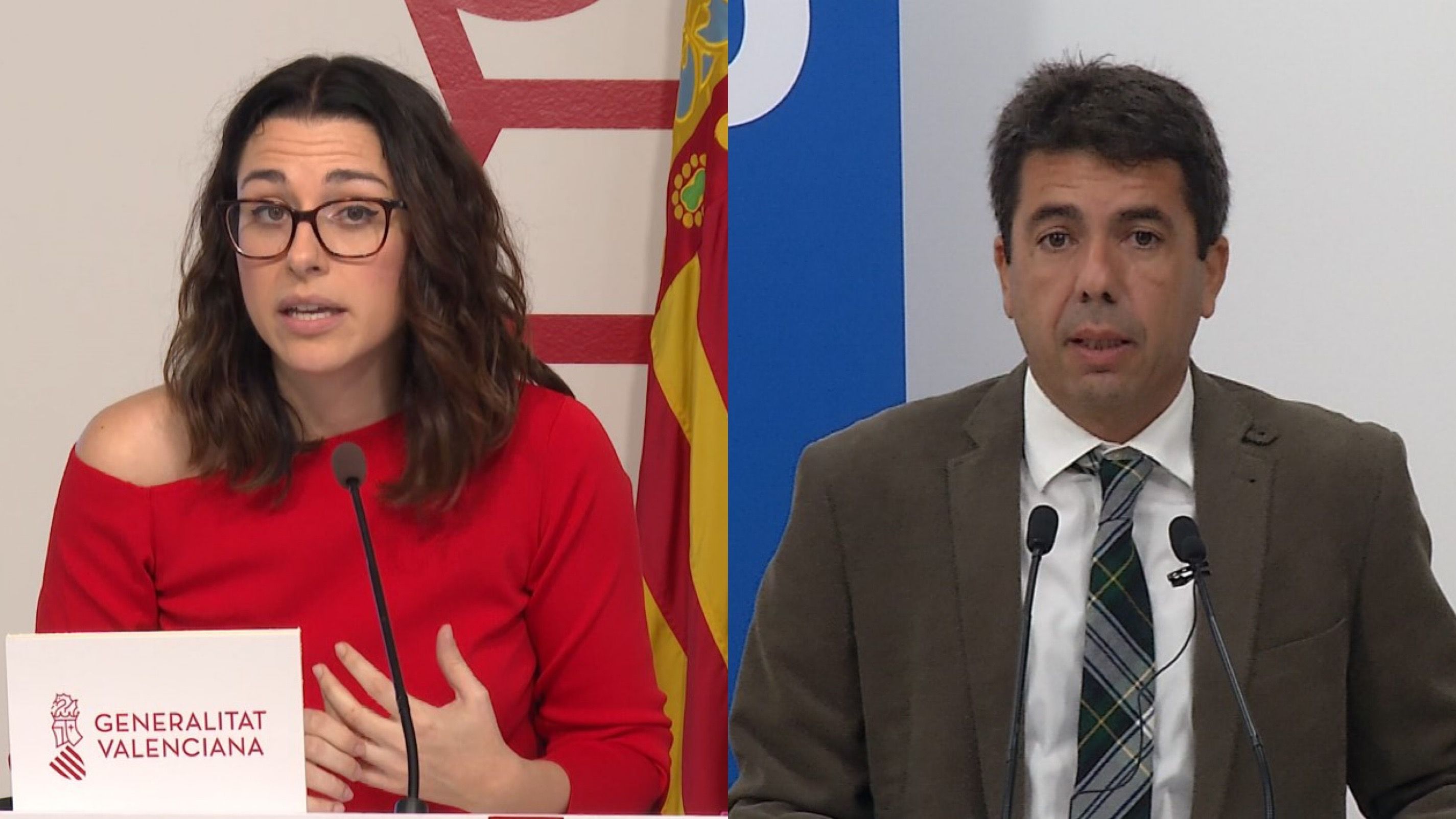 Carlos Mazón y Aitana Mas reaccionan a la reforma del delito de sedición