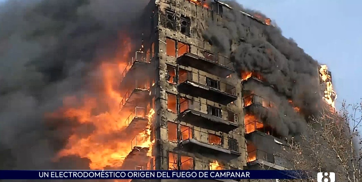 El incendio de Campanar se originó en un electrodoméstico de la cocina
