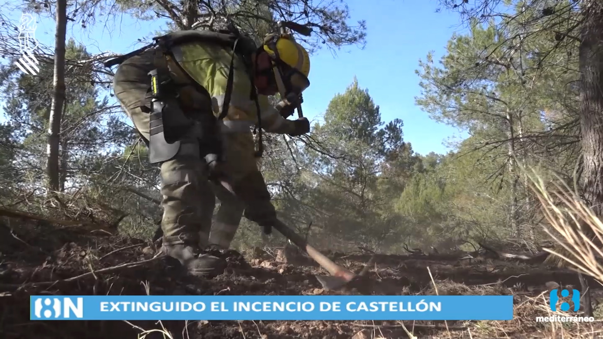 Extinguido el incendio forestal de Villanueva de Viver