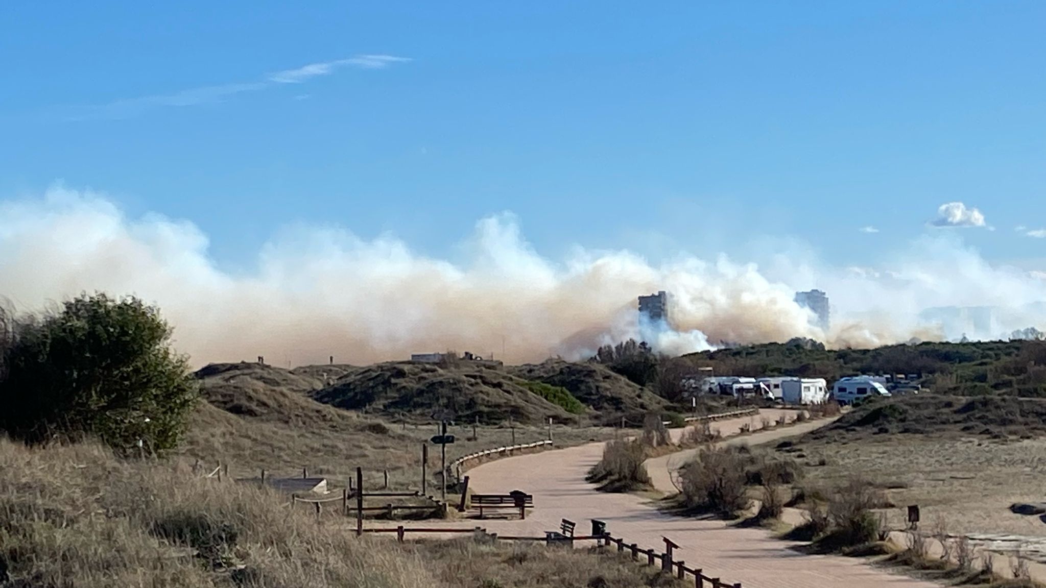 Estabilizado el incendio en El Saler