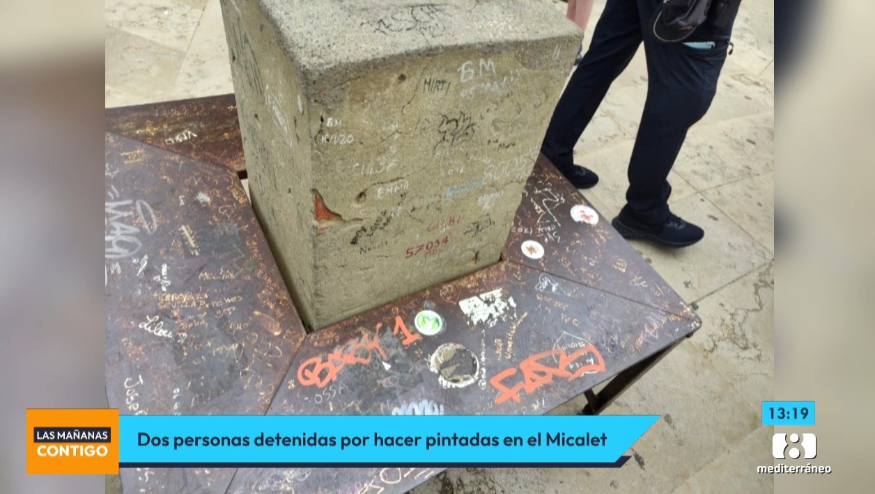 Dos detenidos por hacer pintadas en el Micalet