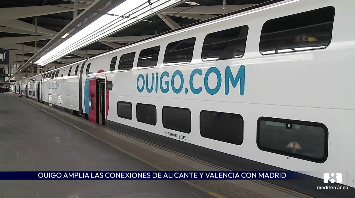Ouigo aumentará sus trayectos entre la Comunidad Valenciana y Madrid en diciembre