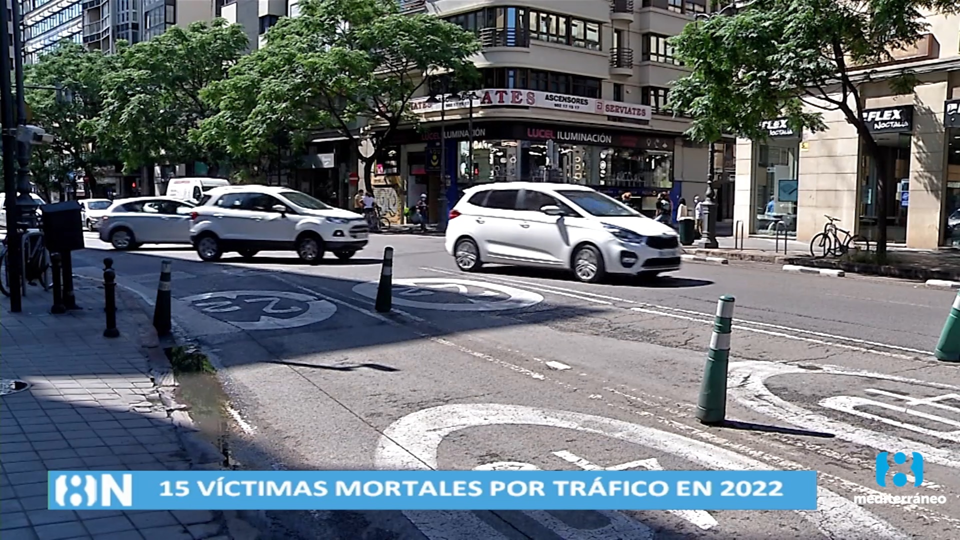 Crecen los accidentes de tráfico en la ciudad de Valencia alcanzando cifras prepandemia