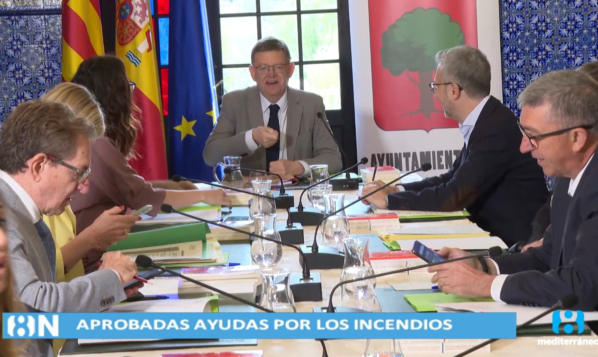 El Consell prepara ayudas para municipios afectados por el incendio de Villanueva de Viver