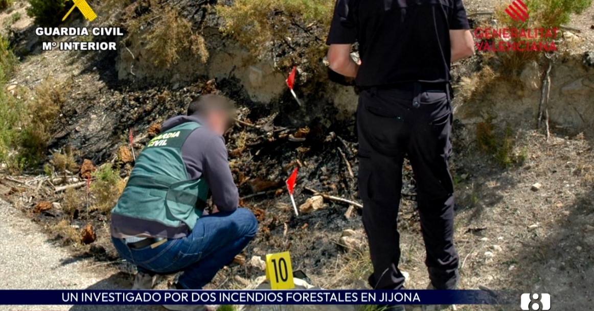 Investigan a un supuesto pirómano por dos incendios forestales en la Carrasqueta
