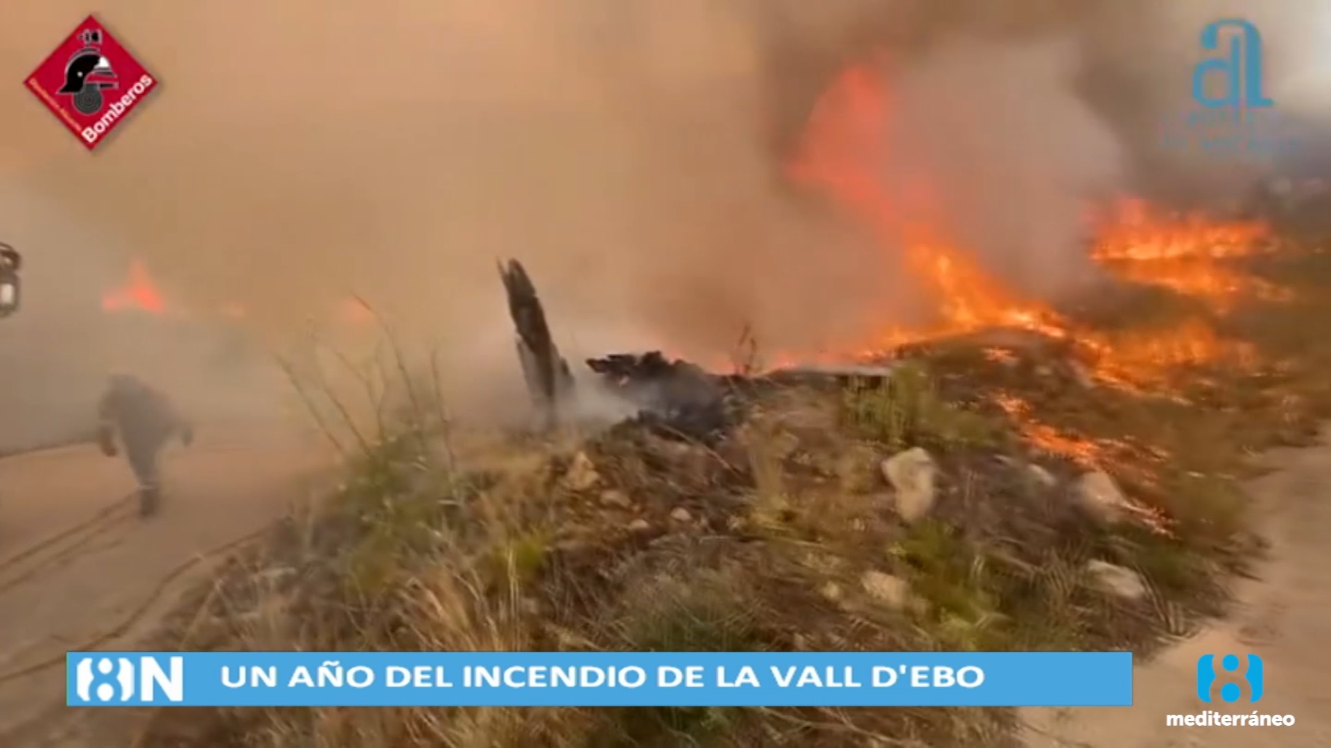 Un año del terrible incendio de Vall d'Ebo