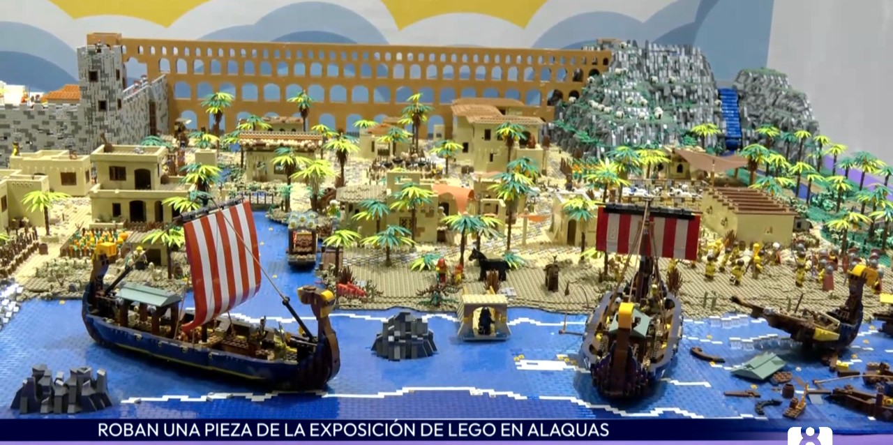 Roban una valiosa figura de la exposición de Lego en el Castillo de Alaquàs
