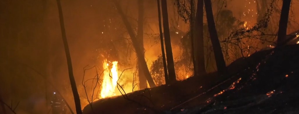 El incendio forestal en Tàrbena quema 500 hectáreas 
