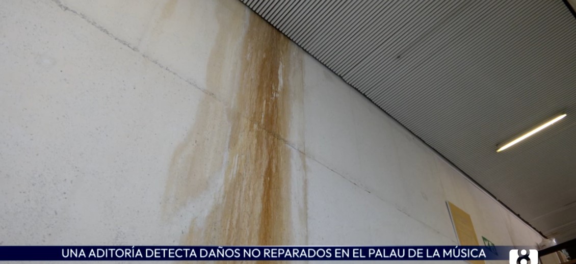 Una auditoría revela daños en la infraestructura del Palau de la Música de Valencia
