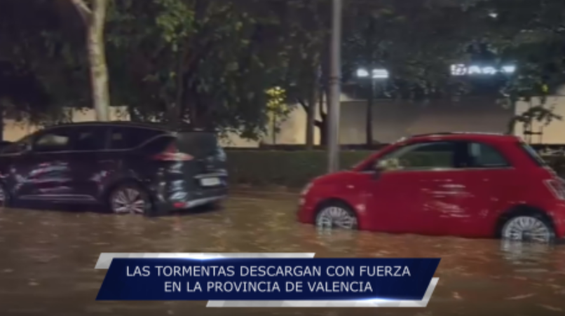 Así impactaron las fuertes lluvias en Valencia 