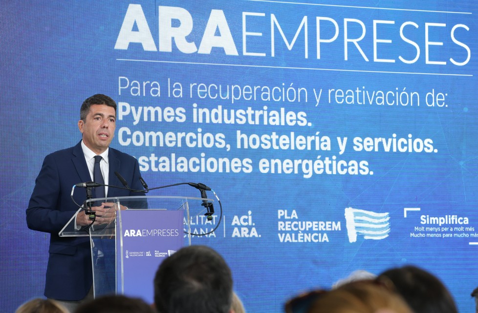 El Consell anuncia un nuevo plan de ayudas para la industria, el comercio y la hostelería 