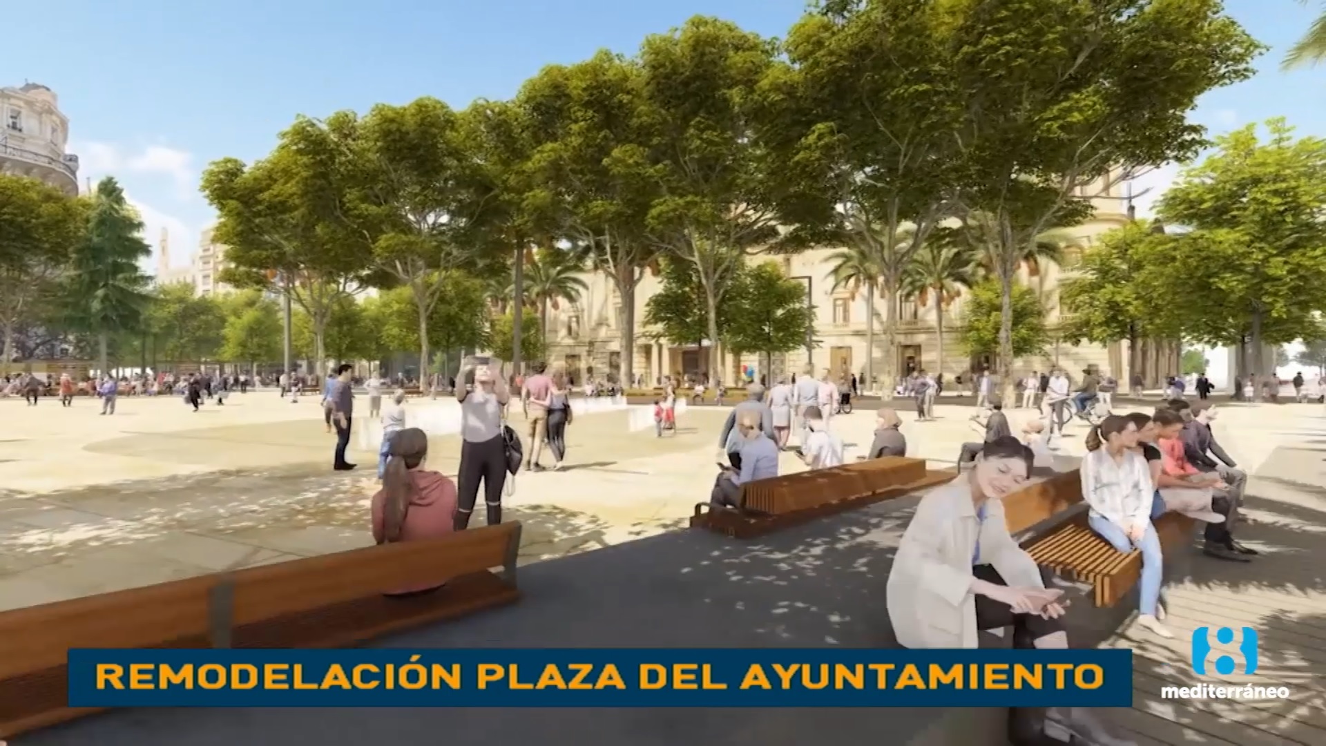 Así será la nueva plaza del ayuntamiento de Valencia