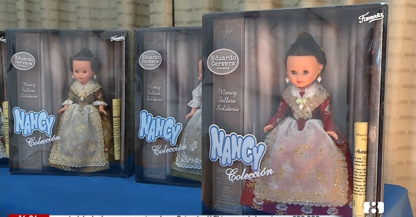 Salen a subasta cinco piezas únicas de Nancy Fallera a favor de los afectados por la Dana
