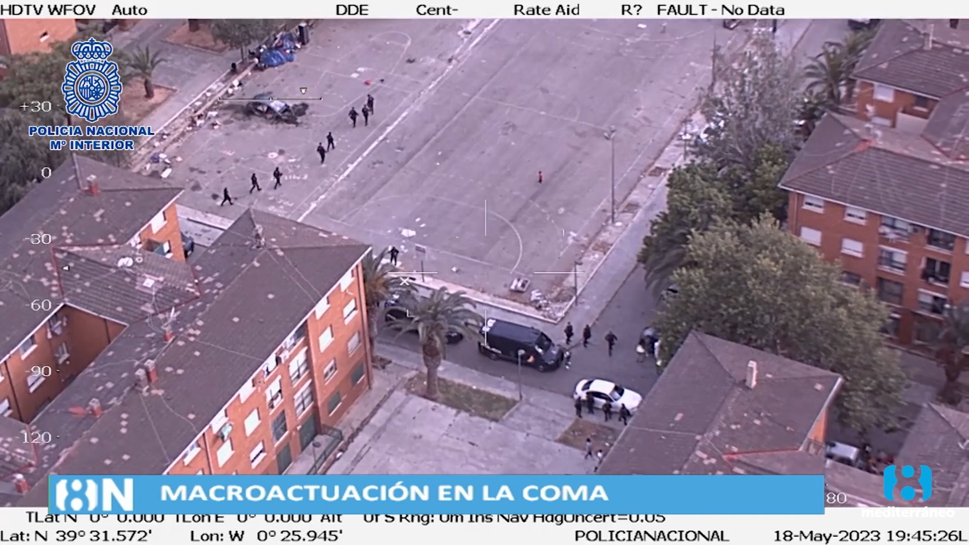 La Policía Nacional irrumpe en La Coma en una macroactuación