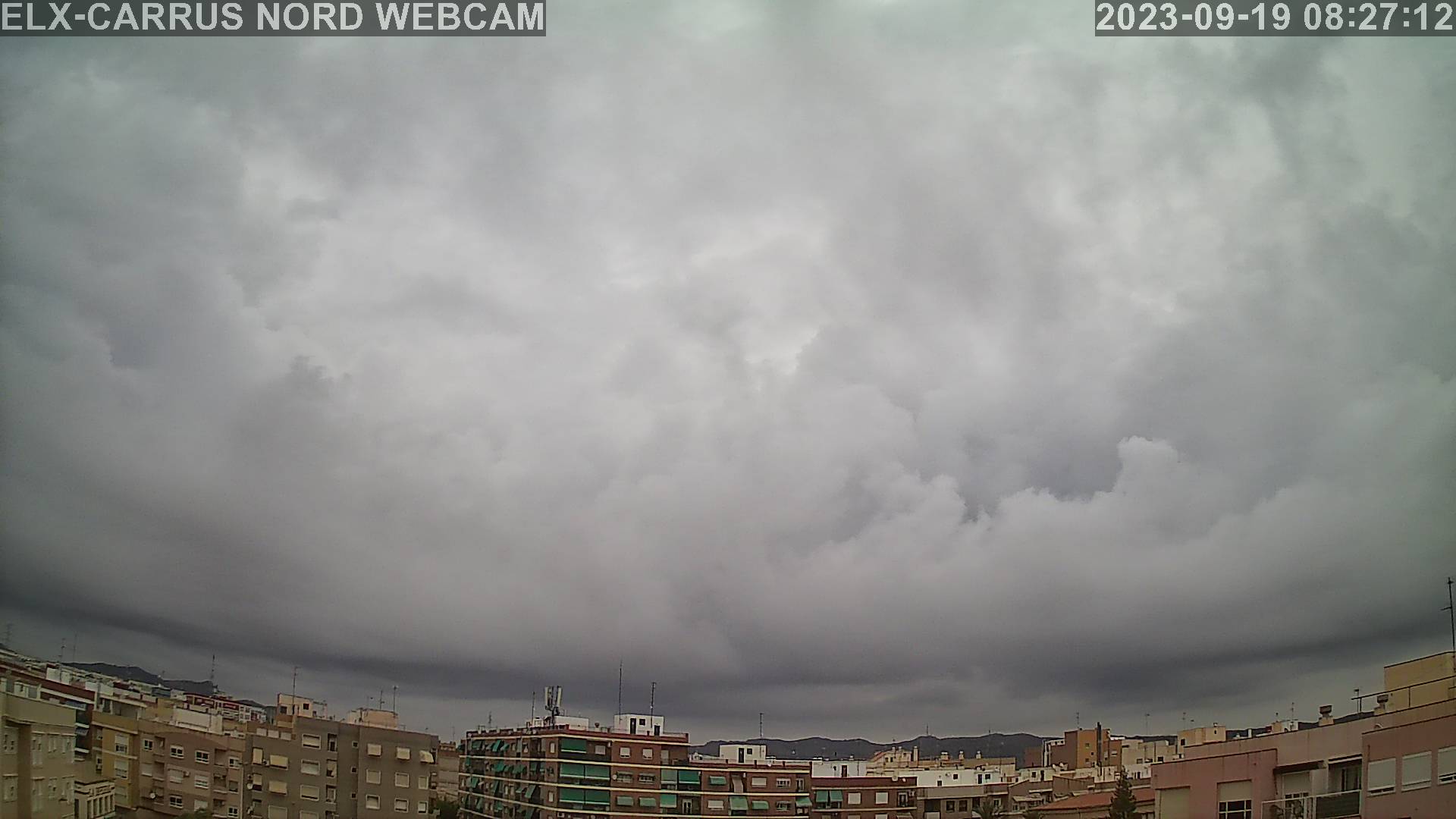 Lluvias y tormentas avanzando de sur a norte, despejando por la tarde en Alicante 