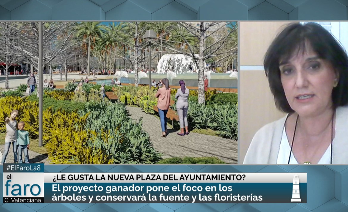 La presidenta del Colegio de Arquitectos Valencia analiza la nueva plaza del Ayuntamiento