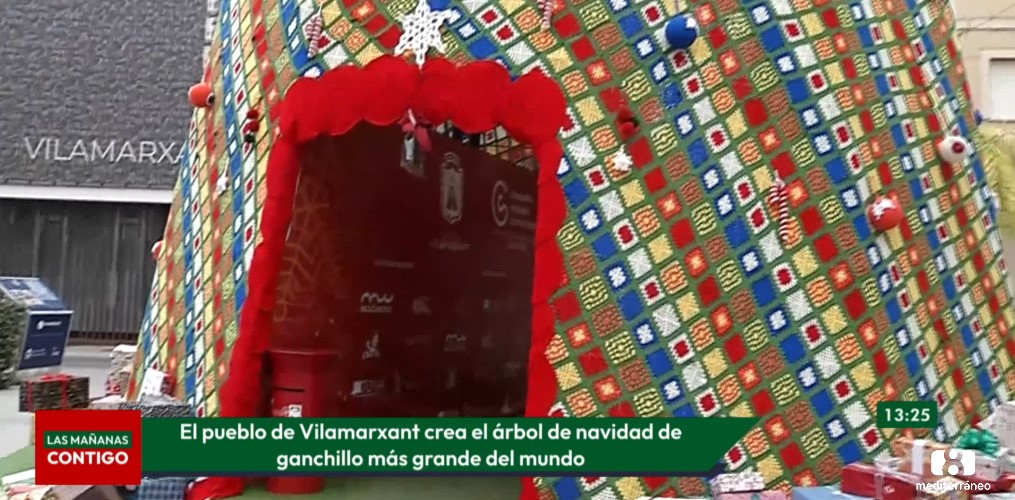 El árbol de Navidad de ganchillo más grande del mundo está en Vilamarxant