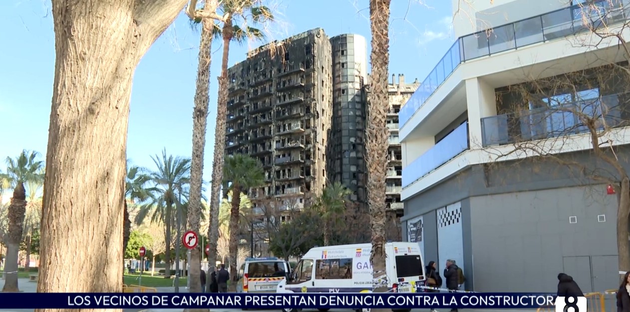Los propietarios del edificio de Campanar presentan una denuncia por imprudencia grave