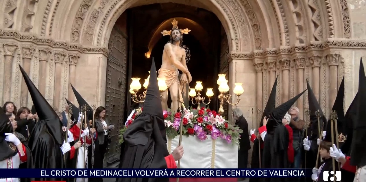 La Procesión Cristo de Medinaceli recorrerá las calles de Valencia el Miércoles Santo