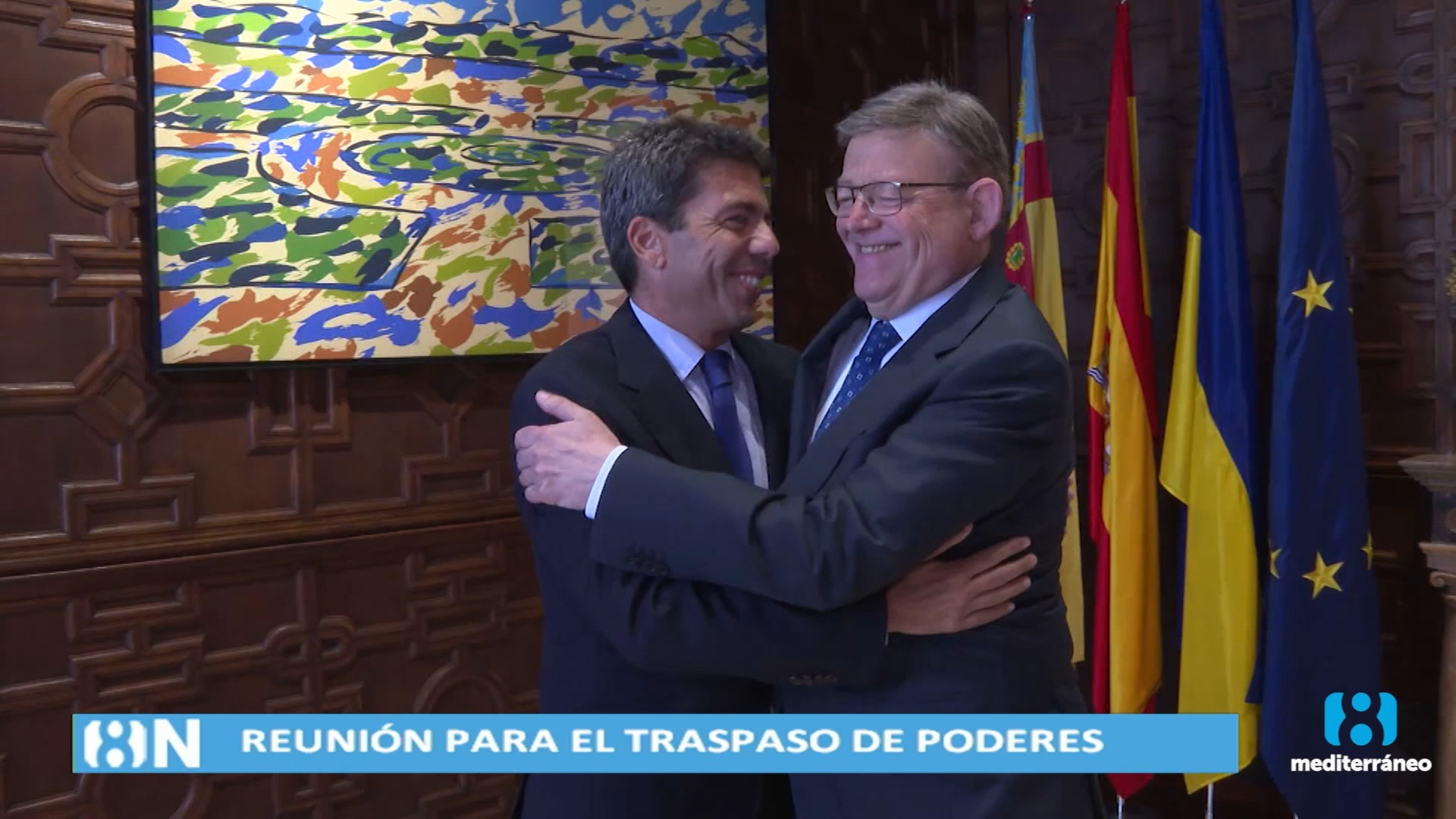 Reunión entre Ximo Puig y Carlos Mazón para iniciar el cambio de gobierno