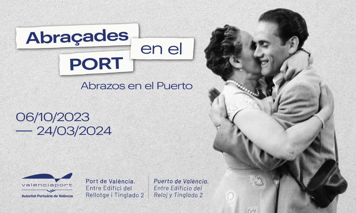 'Abrazos en el puerto': así es la exposición fotográfica que se puede visitar en Valencia