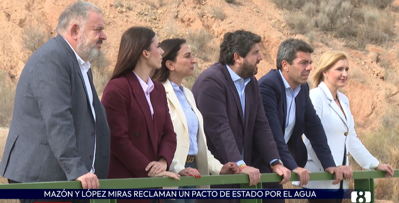 Mazón y López Miras reivindican un pacto nacional del agua