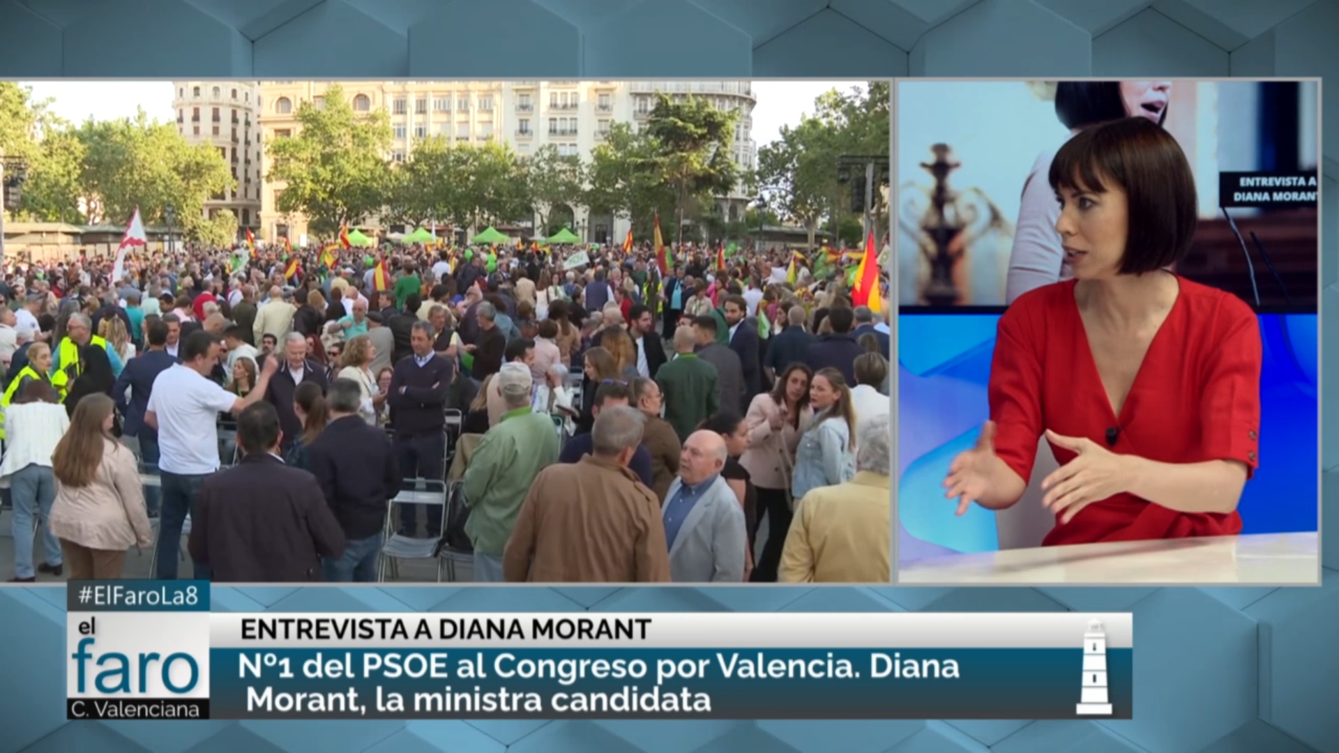 Diana Morant desgrana la actualidad política previa al 23-J en El Faro