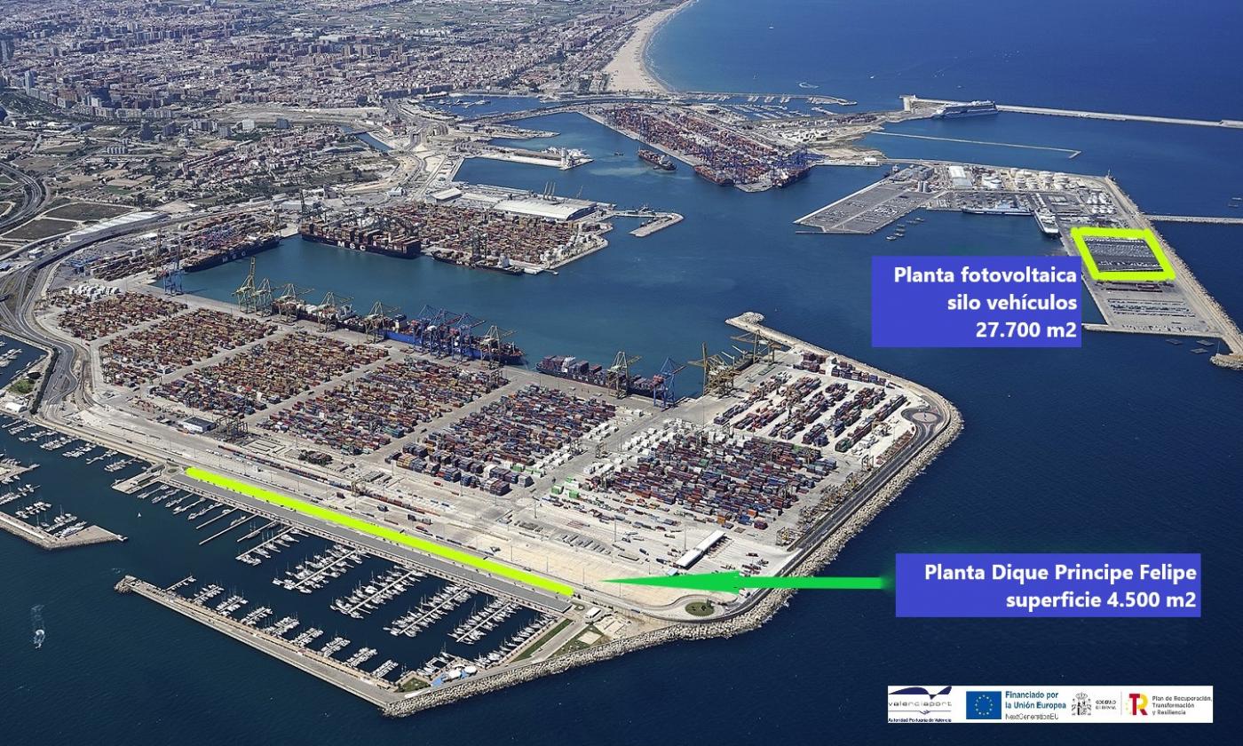 El 14% de la energía eléctrica del Puerto de Valencia será de origen solar