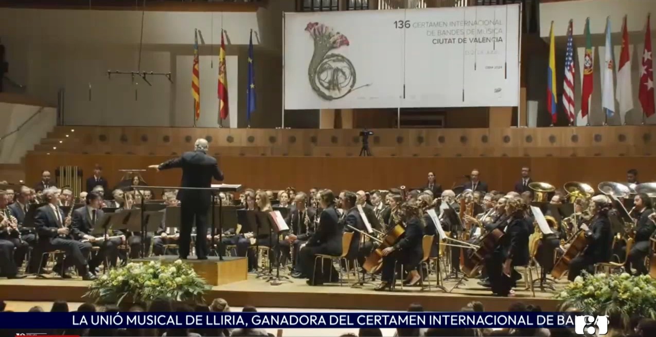 La Unió Musical de Llíria, ganadora del Certamen Internacional de Bandas de Valencia