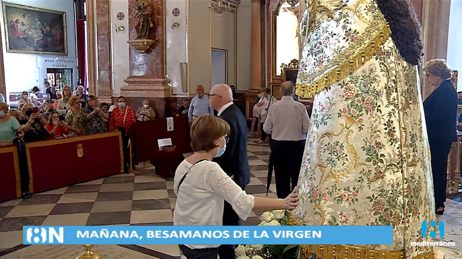 Valencia celebra este miércoles el tradicional Besamanos de la Virgen en la Basílica