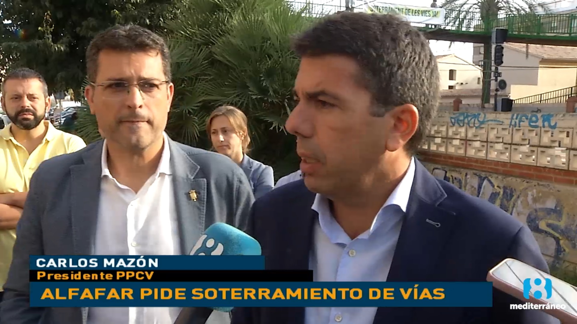 Carlos Mazón apoya la demanda histórica del soterramiento de las vías de Alfafar