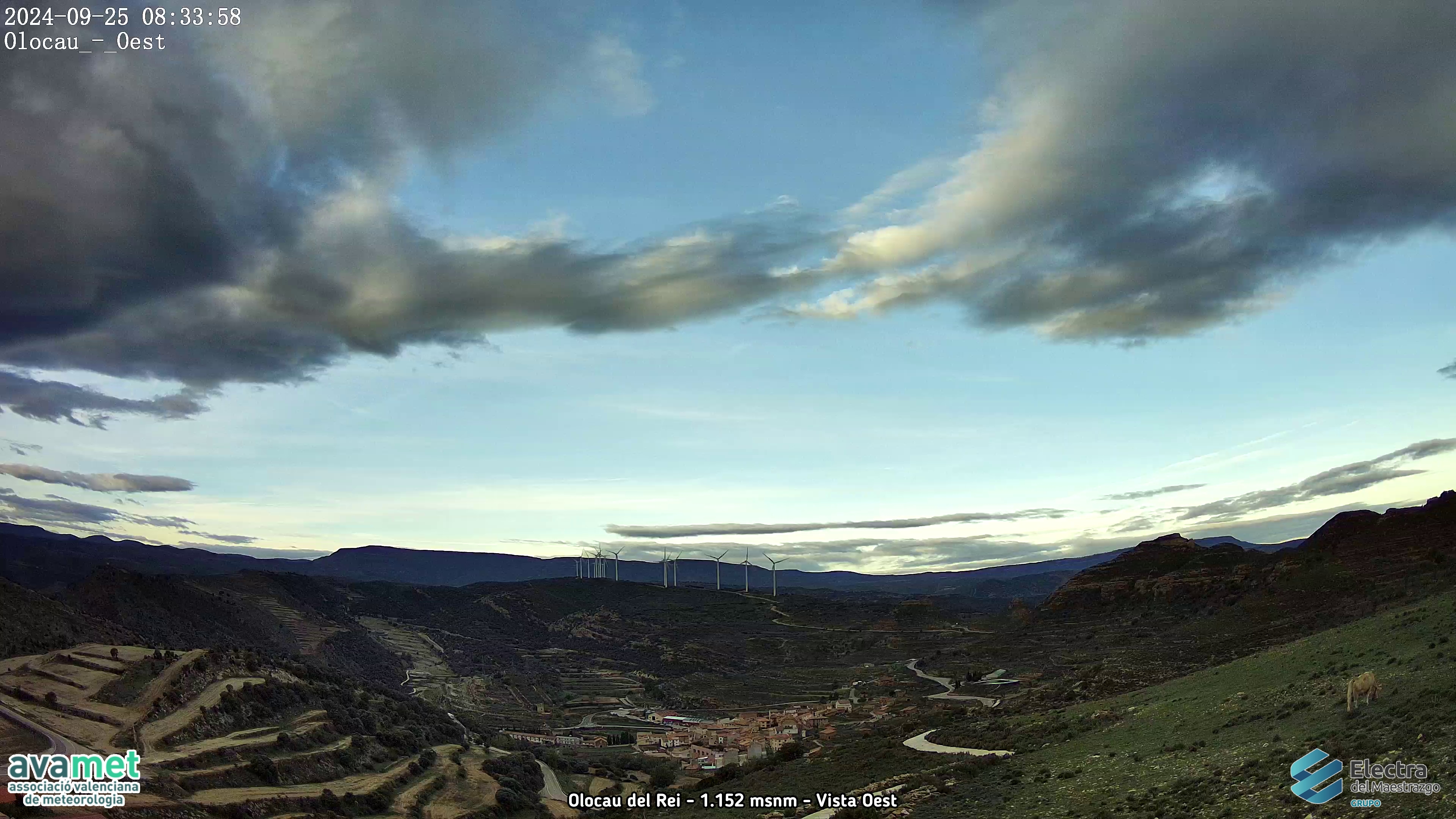 Paso de nubes, con vientos de oeste y suroeste que van reforzándose