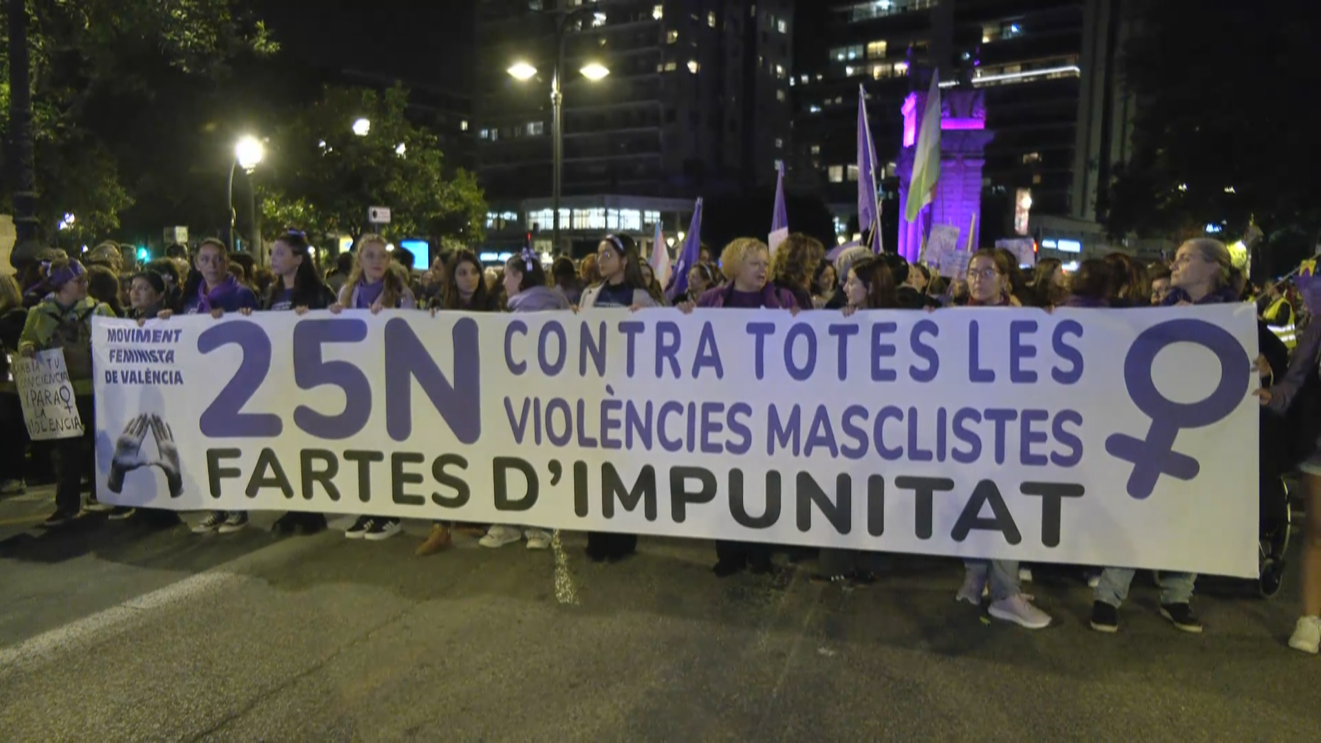 Marcha por el 25N en Valencia 
