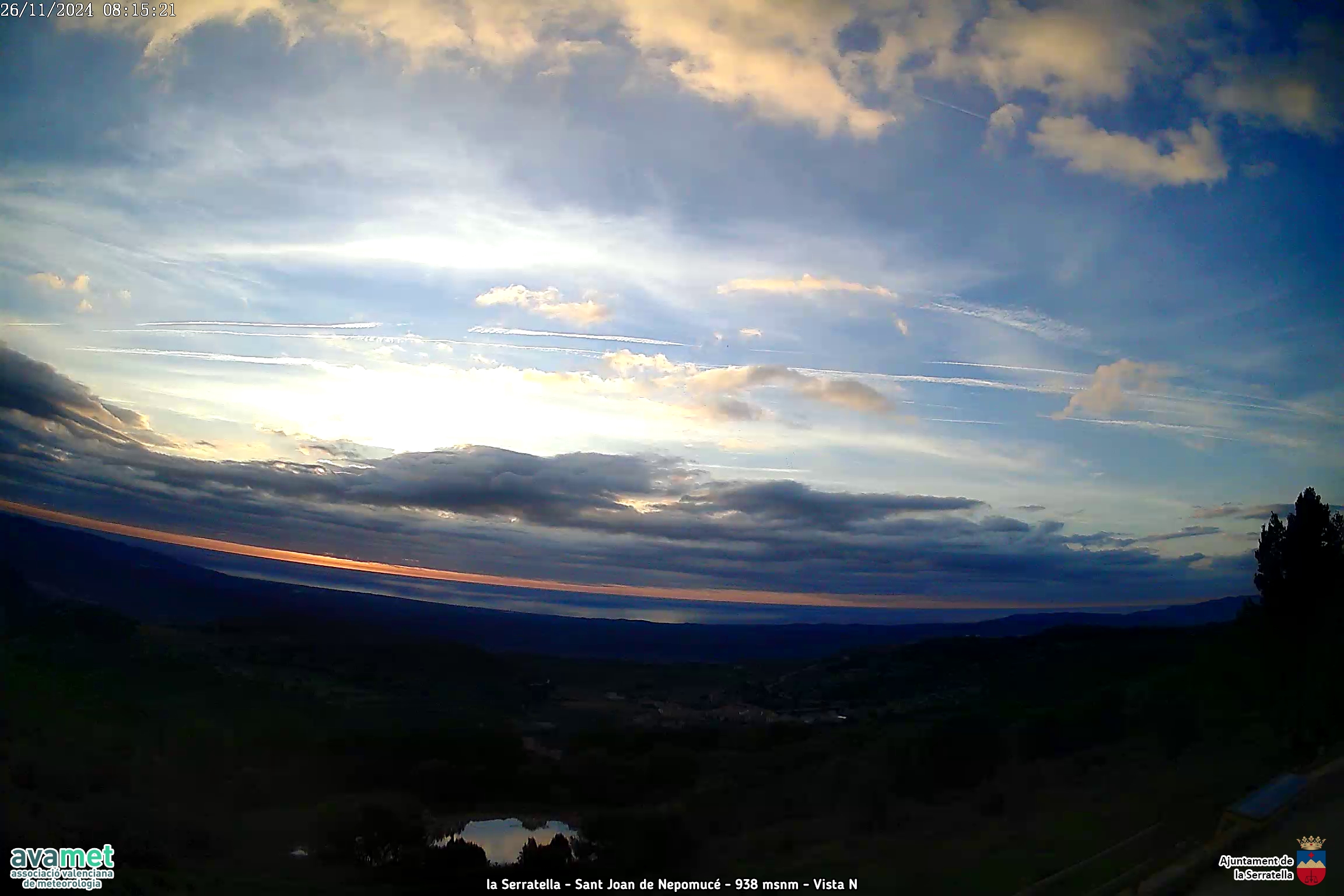 Nubes medias y altas, con bajada de temperaturas