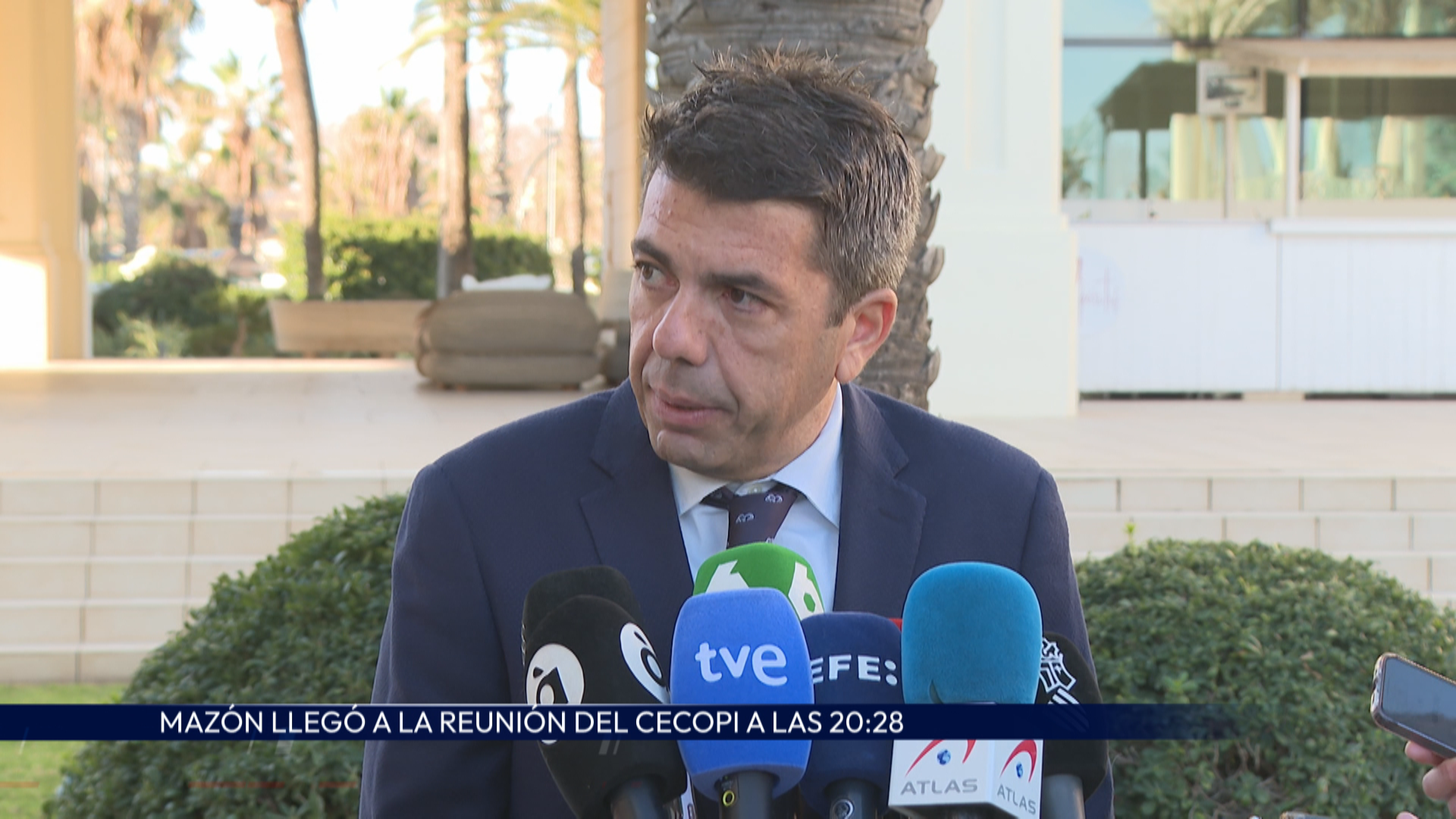 Mazón asegura que llegó al CECOPI a las 20:28 horas
