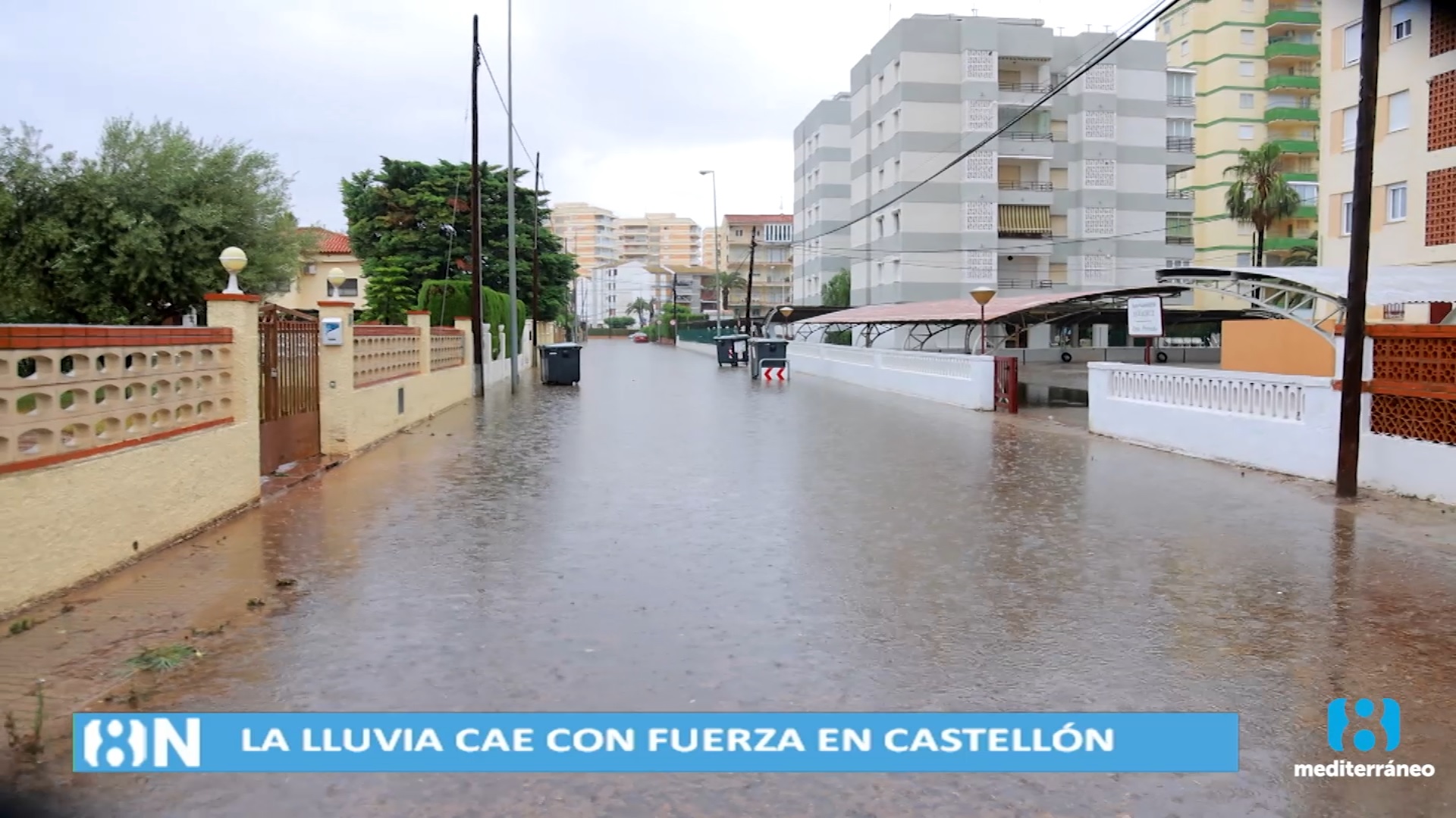 La lluvia mantiene en alerta a Castellón
