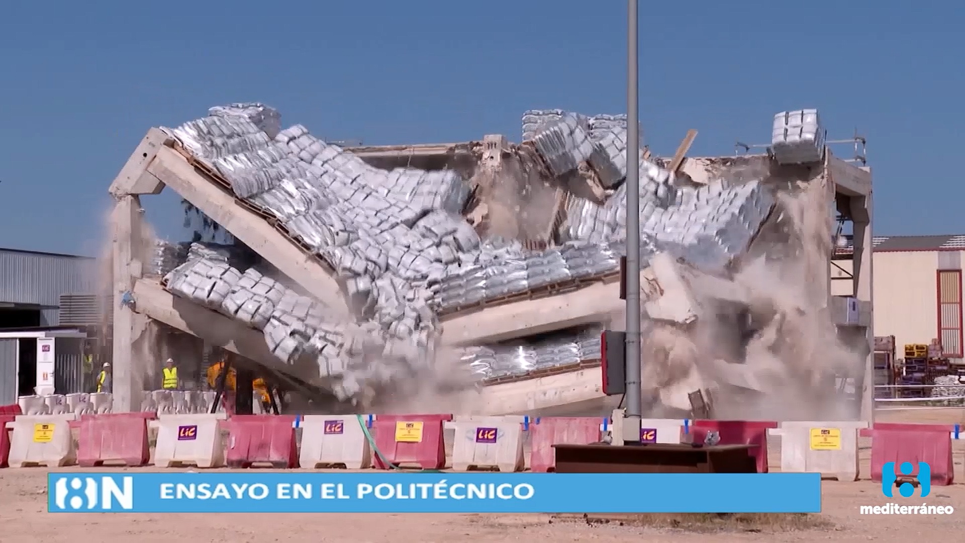 Un proyecto de investigación de la UPV consigue evitar el colapso total de un edificio