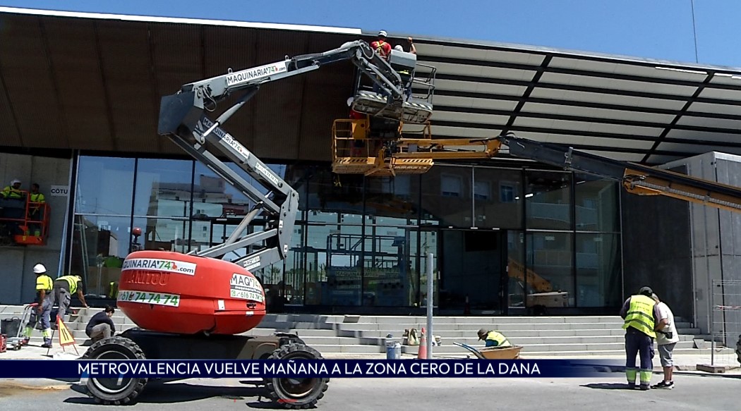La zona cero de la DANA recupera este viernes 27 de junio el servicio de Metrovalencia