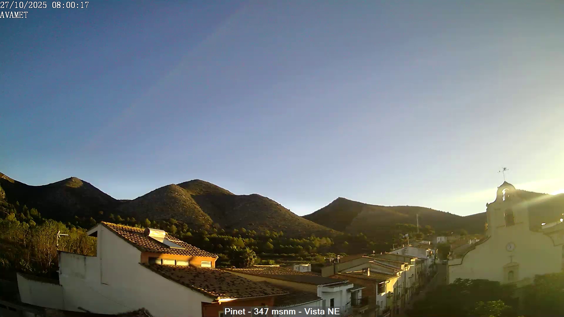 Cielos despejados, con temperaturas más frescas