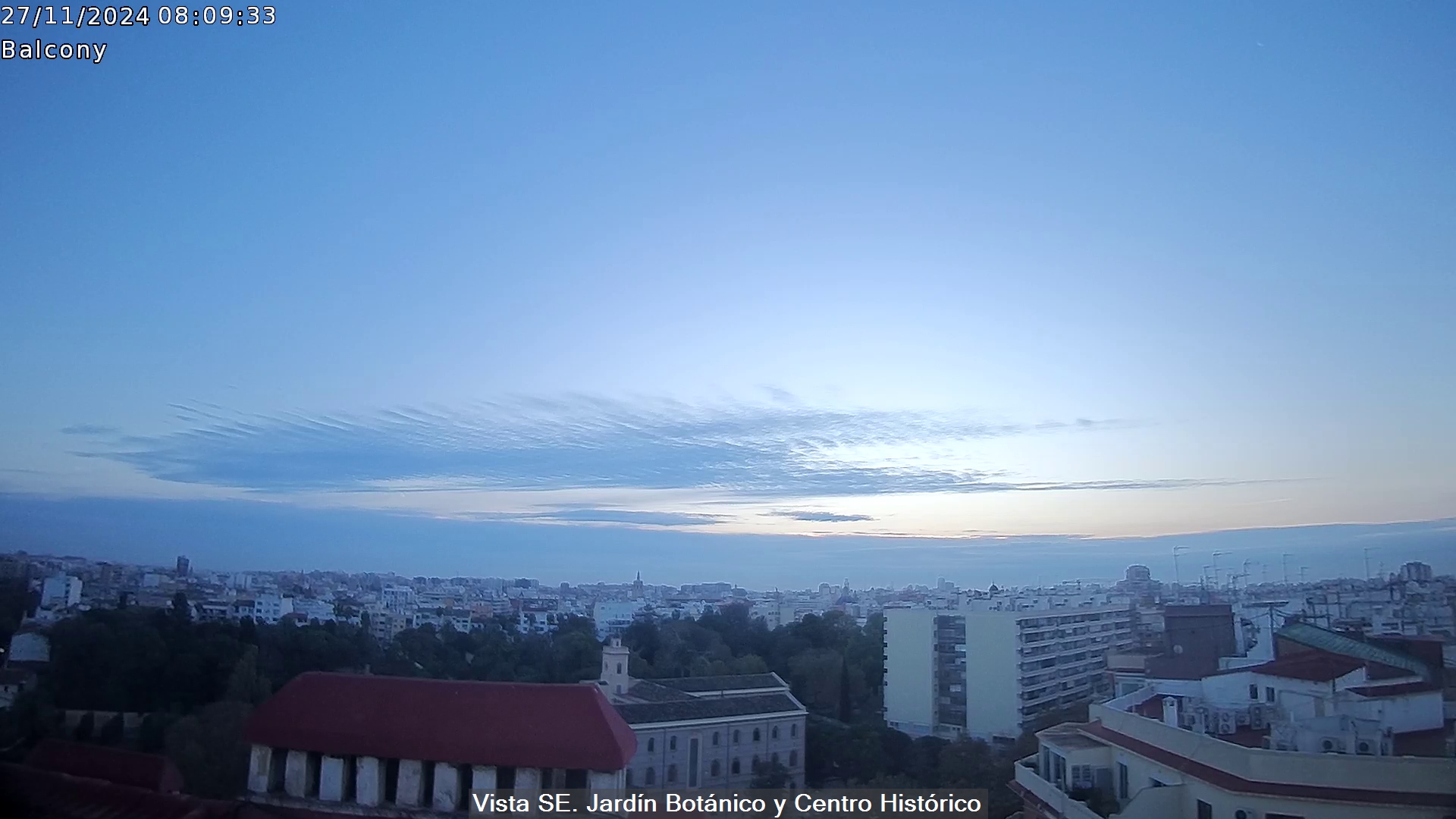Nubes bajas en la mitad sur