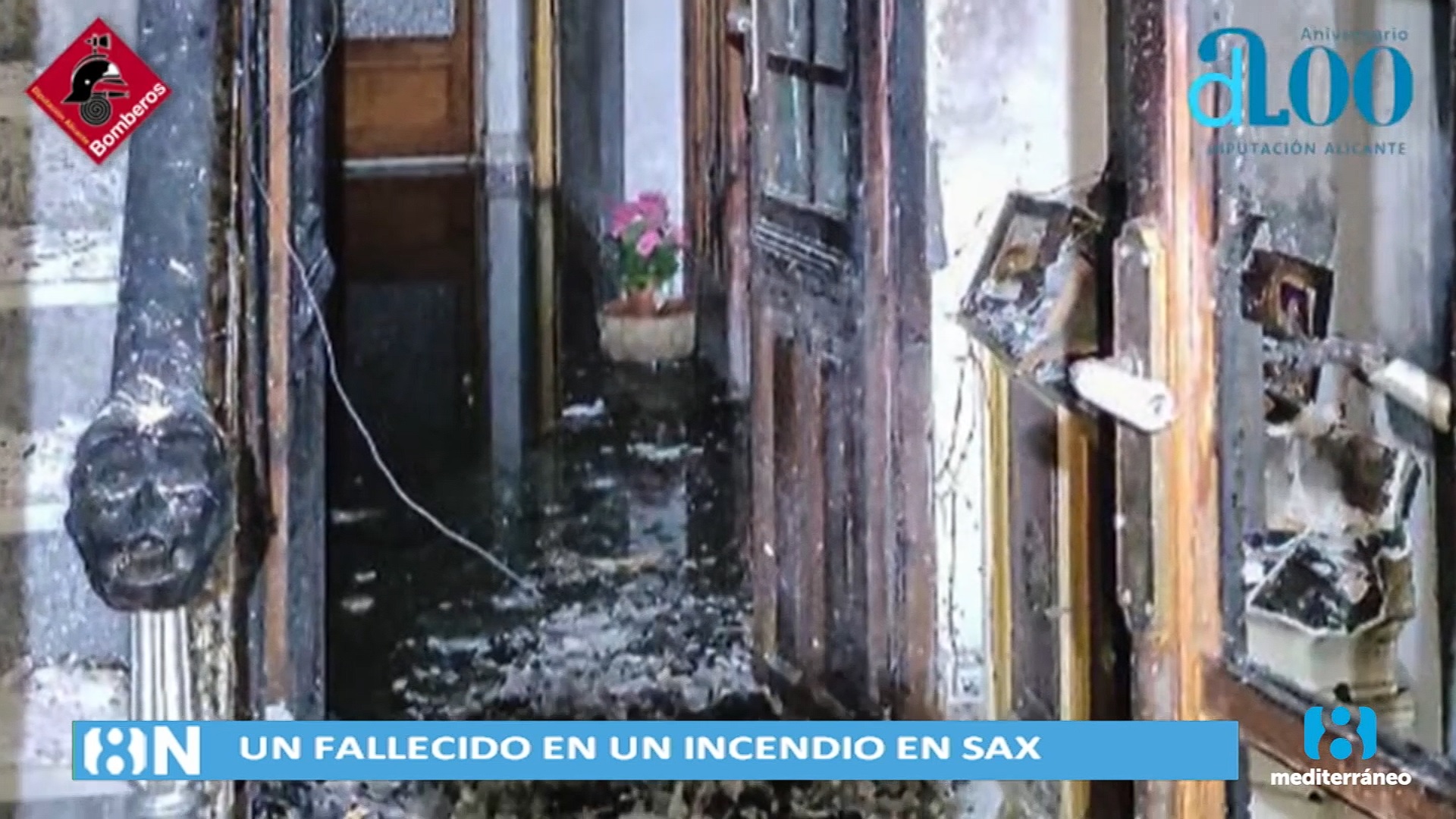 Muere un hombre de avanzada edad tras incendiarse su vivienda en Sax 