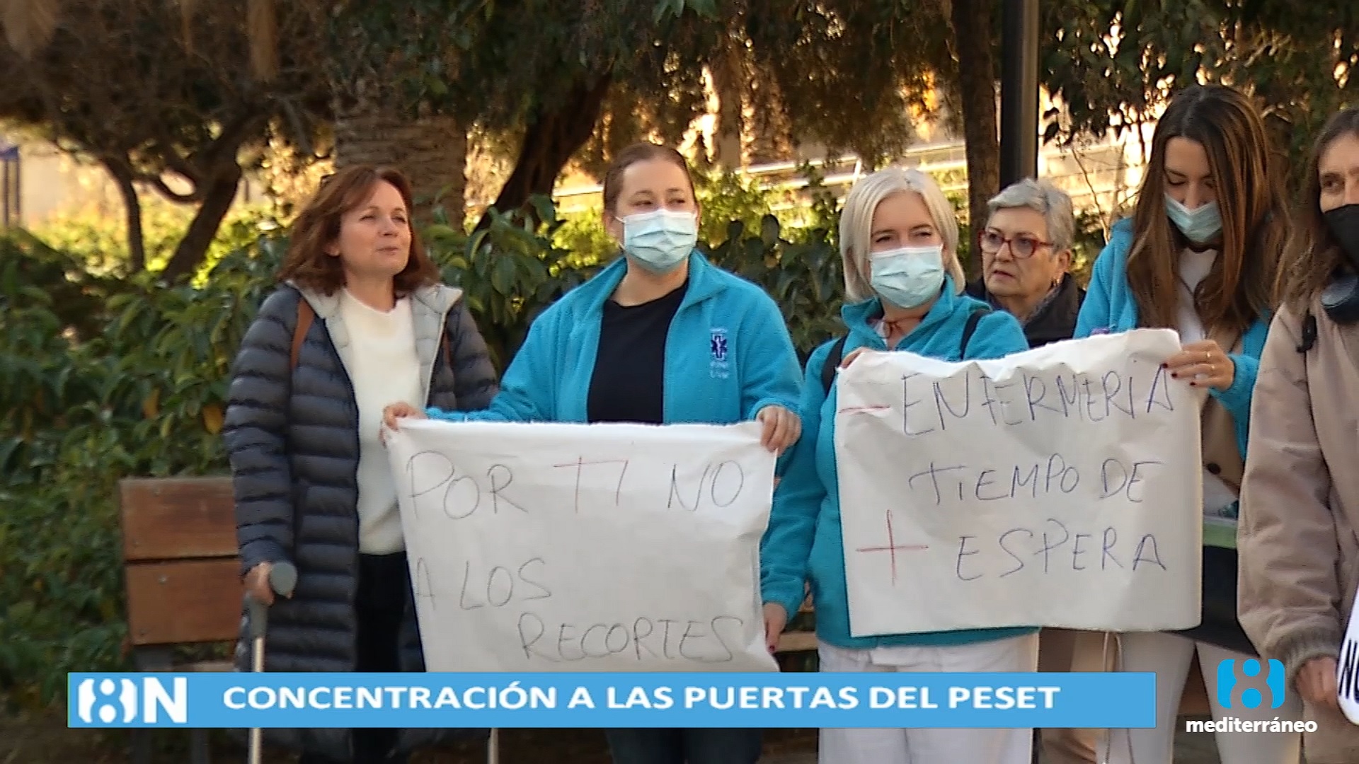 Los sanitarios del hospital Doctor Peset protestan por la falta de personal en Urgencias