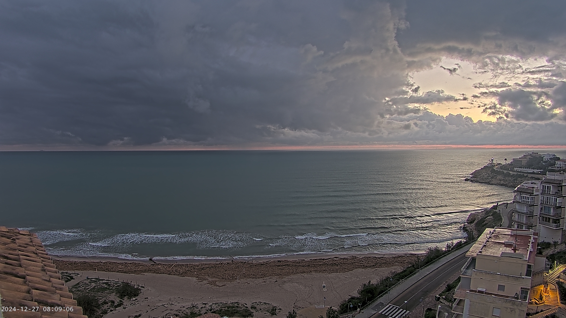 Precipitaciones débiles en el litoral norte de Alicante