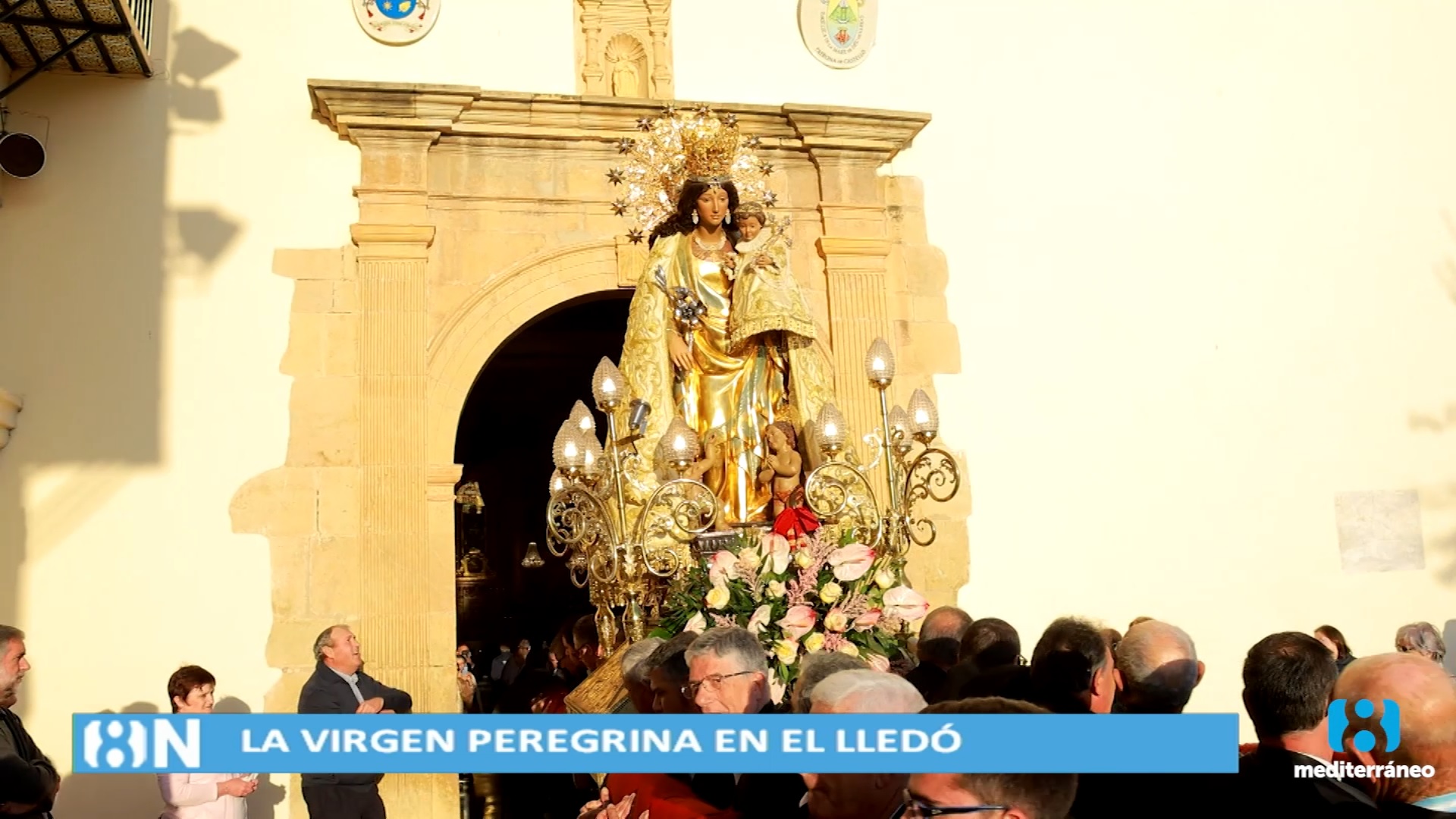 La Basílica de Nuestra Señora del Lledó acoge la imagen peregrina de la Mare de Déu