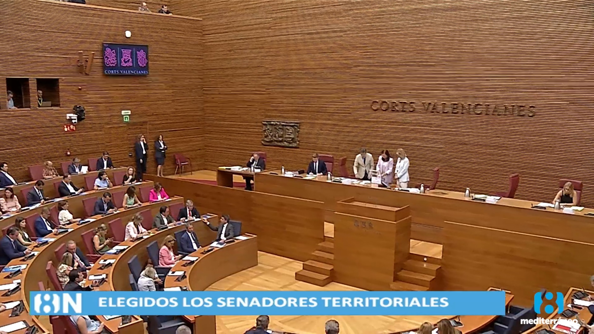 Decididos en Les Corts los senadores territoriales