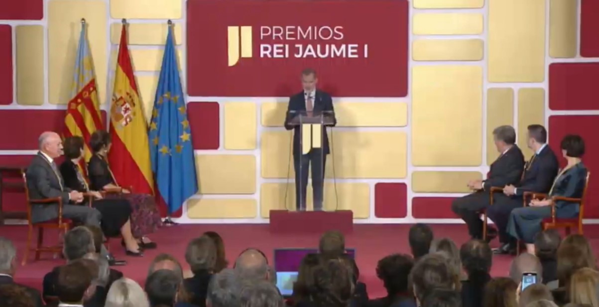 El Rey preside el acto de entrega de los Premios Rei Jaume I 2023
