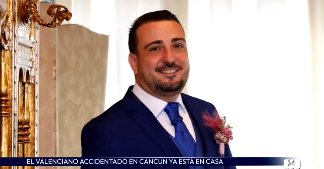 El joven de Alzira accidentado en Cancún ya ha regresado a casa